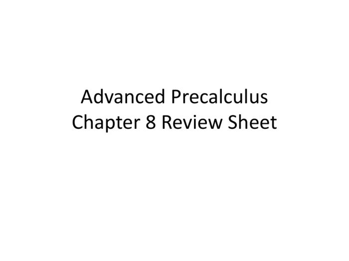 Precalculus 7th edition answer key