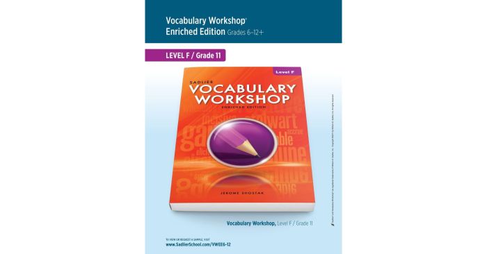 Sadlier vocabulary workshop level f