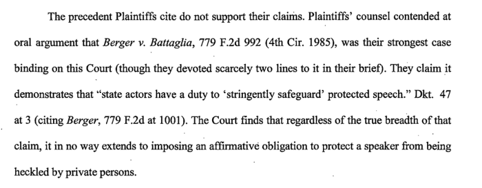 Spivey v battaglia case brief