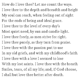 Browning elizabeth thee barrett sonnet do poem