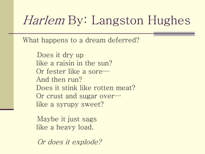 Harlem by langston hughes worksheet answers