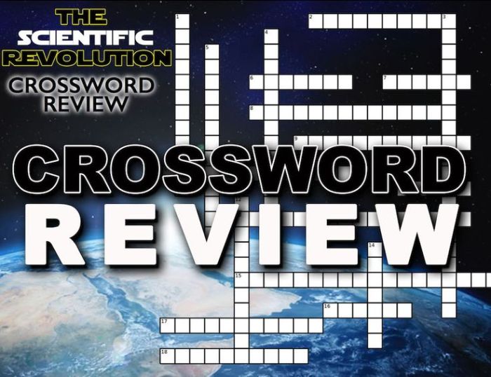 Scientific revolution crossword puzzle answer key